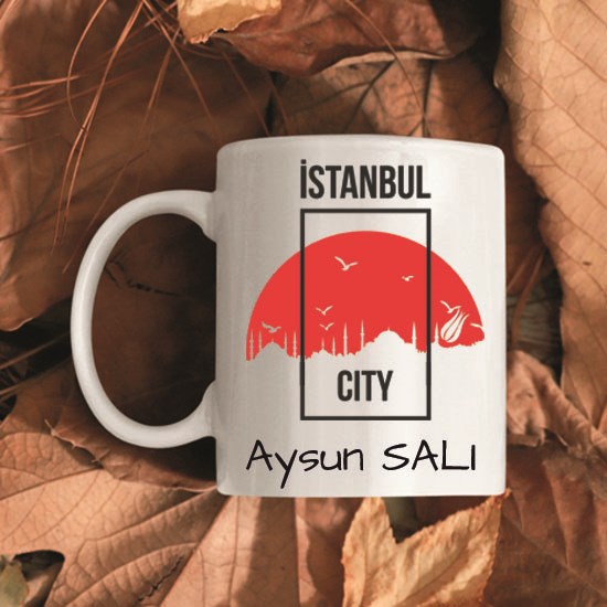 İstanbul  Silüeti kupa bardak, İstanbul  kupa bardak baskı